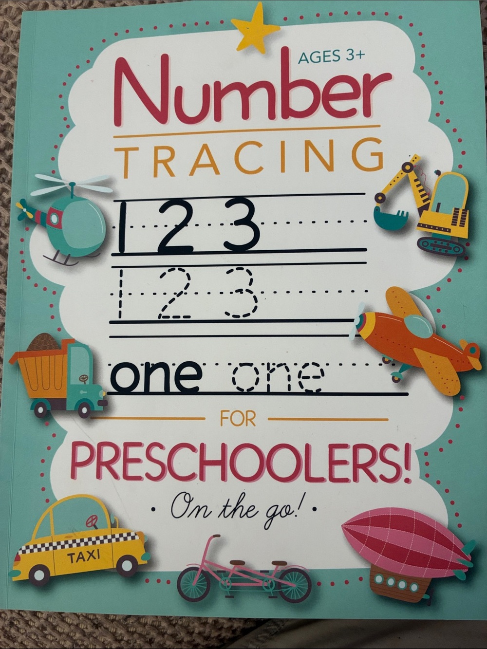 Number Tracing Workbook for Preschoolers - Teal